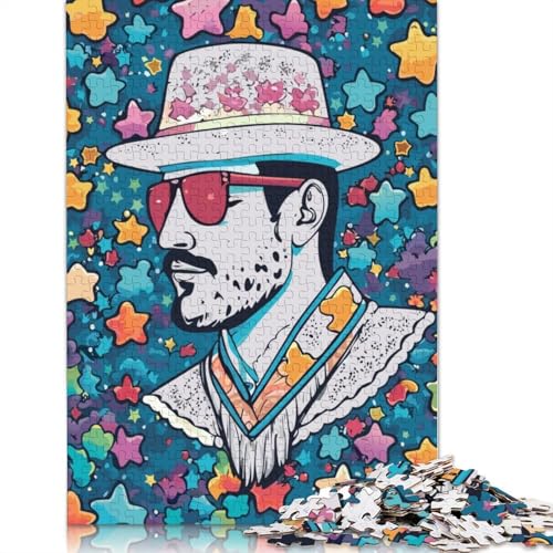 Male Fashion Icon Puzzle 1000 Teile Schwer Puzzle Spielzeug Lernspiel Impossible Herausforderungsspielzeug Für Erwachsene Und Kinder Ab 14 Jahren 1000pcs (40x28cm) von LMYmoney