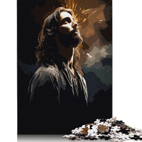 Man with Golden Halo Puzzle 1000 Teile Schwer Puzzle Spielzeug Lernspiel Impossible Herausforderung Spielzeug Für Erwachsene Und Kinder in Bewährter 1000pcs (38x26cm) von LMYmoney
