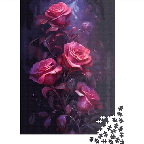 Melancholic Blooms Puzzles 1000 Teile Schwer Puzzle Spielzeug Lernspiel Impossible Herausforderung Spielzeug Für Erwachsene Kinder 1000pcs (38x26cm) von LMYmoney