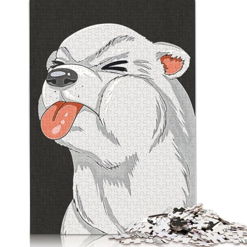 Meme Dog Puzzle 1000-teilige Schwer Puzzle Spielzeug Lernspiel Impossible Herausforderung Spielzeug Für Erwachsene Kinder 1000pcs (75x50cm) von LMYmoney
