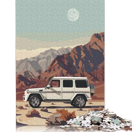 Minimal Mercedes G63 Amg Puzzle 1000-teilige Schwer Puzzle Spielzeug Lernspiel Impossible Herausforderungsspielzeug Für Erwachsene Kinder 1000pcs (75x50cm) von LMYmoney