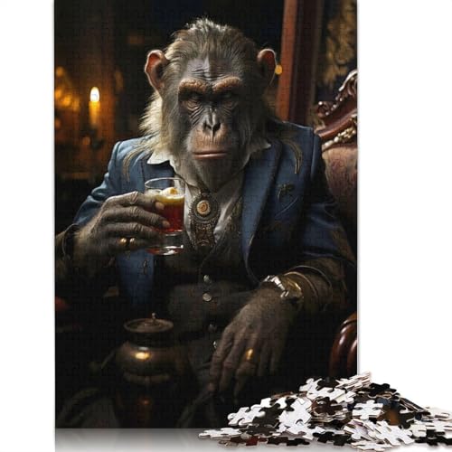 Monkey Business Puzzles 1000 Teile Schwer Puzzle Spielzeug Pädagogisches Spiel Impossible Herausforderung Spielzeug Für Erwachsene Kinder 1000pcs (75x50cm) von LMYmoney