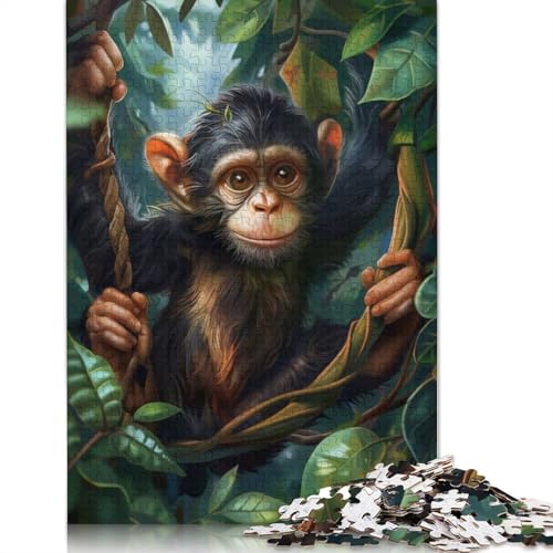 Monkeys Mischief Puzzle zum Stressabbau, 100% recycelter Karton, Puzzle für Erwachsene und Kinder, einzigartiges Geschenk, 1000 Teile (26 x 38 cm) von LMYmoney