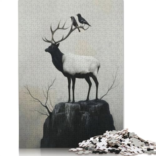 Monochrome Majesty Puzzles 1000 Teile Schwer Puzzle Spielzeug Lernspiel Impossible Herausforderungsspielzeug Für Erwachsene Kinder 1000pcs (38x26cm) von LMYmoney