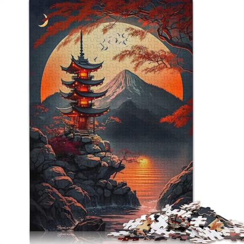 Moonlight Japan 1500-teiliges Puzzle, ab 18 Jahren, Lernspiele, Puzzles für Erwachsene, für Frauen, für Kinder ab 12 Jahren, 1500 Teile (85 x 57 cm) von LMYmoney