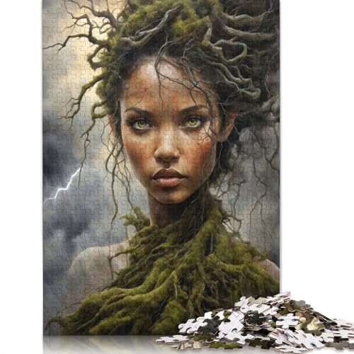 Mossy Nymph Queen Puzzle 1000 Teile Schwer Puzzle Spielzeug Lernspiel Impossible Herausforderungsspielzeug Für Erwachsene Und Kinder Ab 14 Jahren 1000pcs (38x26cm) von LMYmoney