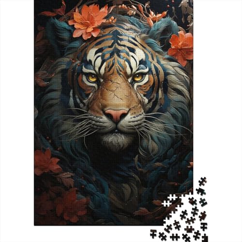 Mystic Tiger Puzzle DIY Spiel Papier Rechteckiges Puzzle für Jungen oder Mädchen Geburtstagsgeschenk 1000 Teile (38x26cm) von LMYmoney