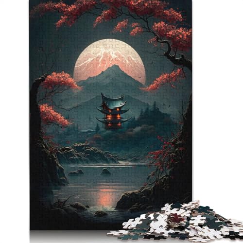 Nachtlandschaft 1 Puzzle für Erwachsene, Spielzeug, Lernspiel, schwierige Puzzles für Kinder ab 12 Jahren, 520 Teile (52 x 38 cm) von LMYmoney