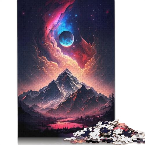 Nebula Mountains Puzzle für Erwachsene, kreative Spiele, Puzzle-Geschenk für Jungen oder Mädchen, 1500 Teile (85 x 57 cm) von LMYmoney