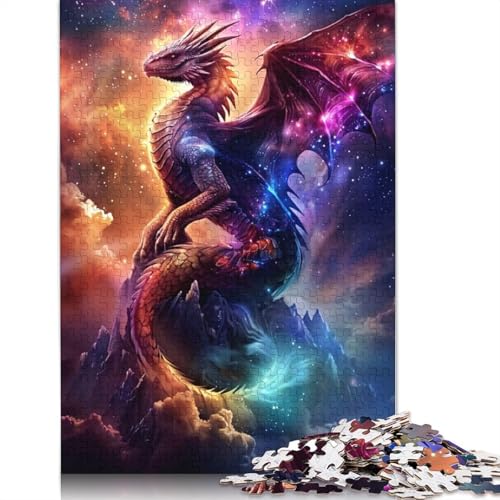 Nebula Storm Dragon Puzzle-Spielzeug für Erwachsene, Lernspiel, Puzzlespiele für Erwachsene für Frauen und Männer, 1500 Teile (85 x 57 cm) von LMYmoney