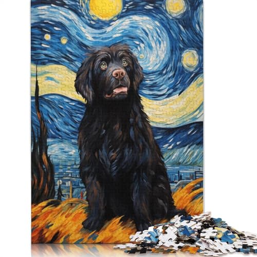 Neufundländer-Puzzle für Erwachsene, Spielzeug, Lernspiel, schwierige Puzzles für Kinder ab 12 Jahren, 520 Teile (52 x 38 cm) von LMYmoney
