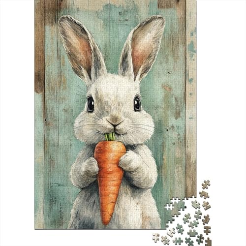 Niedliche Osterhasen-Puzzles für Erwachsene, Familienspaß, Problemlösungspuzzles für Frauen und Männer, 1000 Teile (75 x 50 cm) von LMYmoney