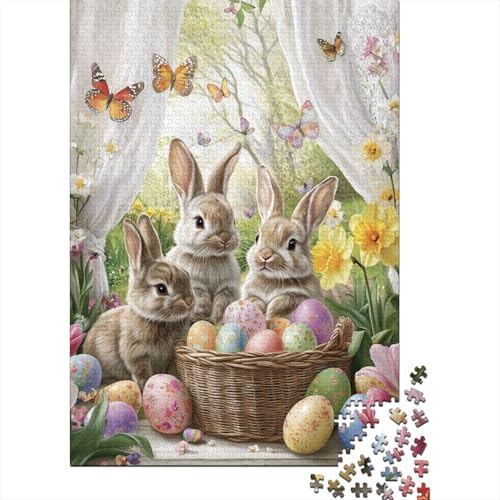 Niedlicher Osterhase, heilende und inspirierende Gebete, Puzzle, kreative Spiele, rechteckiges Papierpuzzle für Jungen oder Mädchen, 70 x 50 cm/1000 Teile Niedlicher Osterhase, heilende und inspirierende Gebete, Puzzle, kreative Spiele, rechteckiges Papierpuzzle für Jungen oder Mädchen, 70 x 50 cm/1000 Teile von LMYmoney