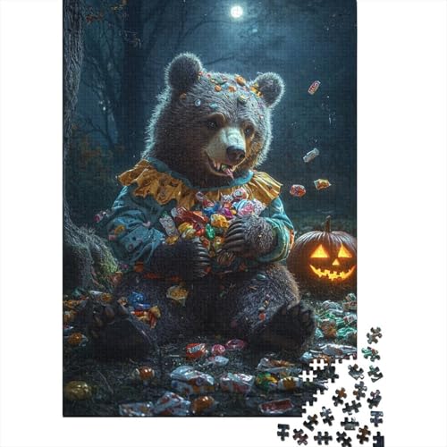 Niedliches Bären-Puzzle, 1000 Teile, für Erwachsene, Familienspiel, Teenager-Puzzle (75 x 50 cm) von LMYmoney