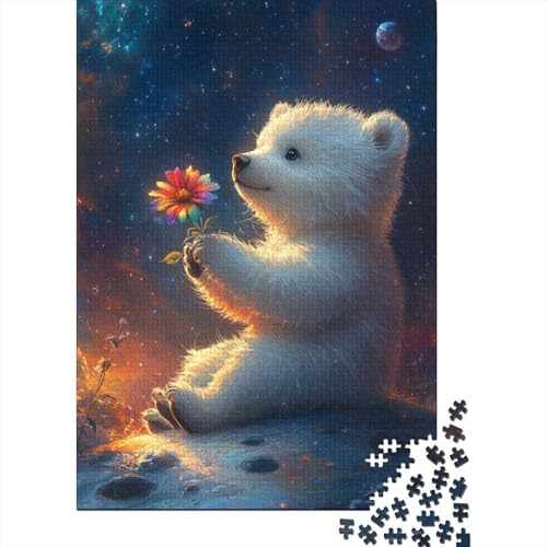 Niedliches Bären-Puzzle mit 1000 Teilen für Erwachsene | | Familienspaß-Puzzles für Erwachsene, Denkspiele (75 x 50 cm) von LMYmoney