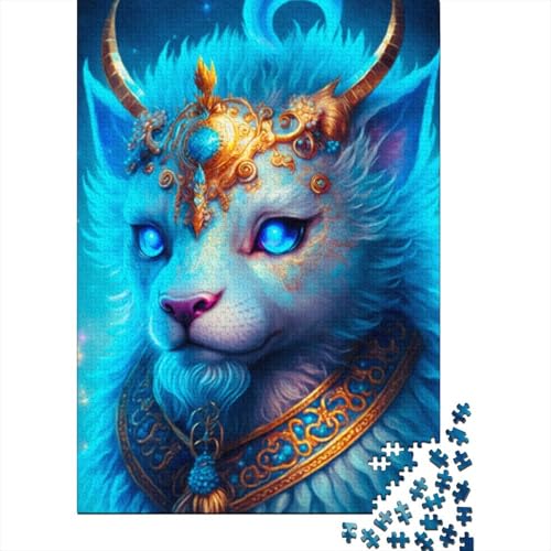 Niedliches Drachenbaby, 1000 Teile, Holzpuzzle für Erwachsene, Puzzle, Lernspiel, Herausforderungsspielzeug, 1000 Teile (38 x 26 cm) von LMYmoney