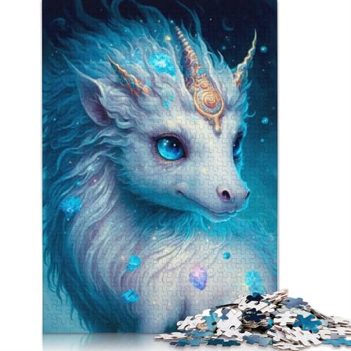 Niedliches Drachenbaby, 1000-teiliges Puzzle, Holzpuzzle für Teenager, lustiges Puzzle, 1000 Teile (75 x 50 cm) von LMYmoney