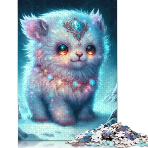 Niedliches Drachenbaby-Holzpuzzle, 1000 Teile, Puzzle für Erwachsene, Lernspiel, Herausforderungsspielzeug, 1000 Teile (75 x 50 cm) von LMYmoney