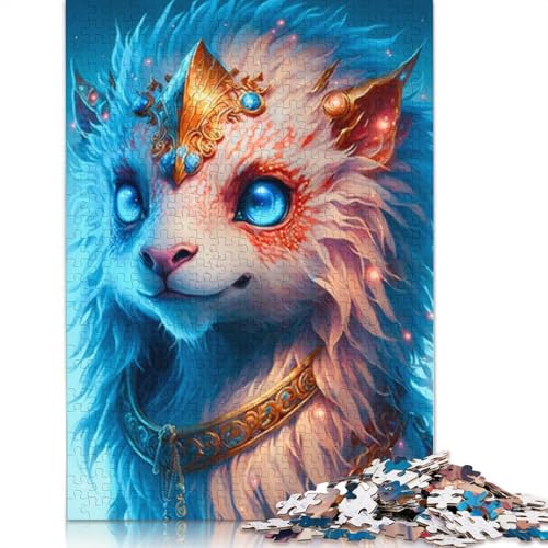 Niedliches Drachenbaby-Puzzle, 1000 Teile, Holzpuzzle für Erwachsene und Teenager, Familienspiel, 1000 Teile (75 x 50 cm) von LMYmoney