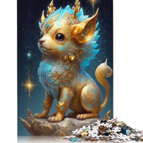 Niedliches Drachenbaby-Puzzle für Erwachsene, 1000-teiliges Puzzle für Teenager, Lernspiel, Herausforderungsspielzeug, 1000 Teile (75 x 50 cm) von LMYmoney