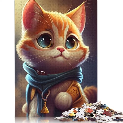 Niedliches Katzen-Tierpuzzle für Erwachsene, Lernspiel, Puzzle-Geschenke für Kinder ab 12 Jahren, 520 Teile (52 x 38 cm) von LMYmoney