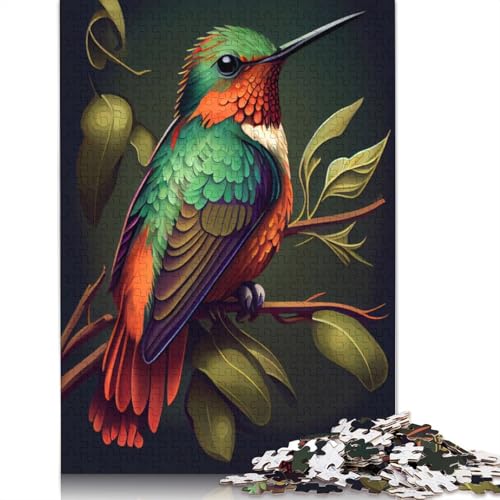 Niedliches Kolibri-Puzzle mit 520 Teilen, farbenfrohes Puzzle, Geschenke für Männer und Kinder ab 12 Jahren, 520 Teile (52 x 38 cm) von LMYmoney