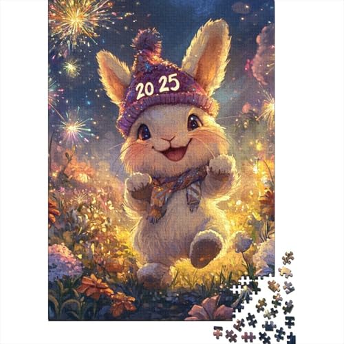 Niedliches Osterhäschen-Puzzle, rechteckig, aus Pappe, Beste Puzzles für Kinder ab 12 Jahren, 1000 Teile (75 x 50 cm) von LMYmoney