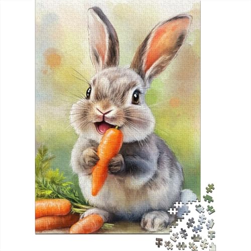 Niedliches Osterhäschen-Puzzle für Erwachsene, Heimdekoration, Beste Puzzles für Frauen und Männer, 1000 Teile (75 x 50 cm) von LMYmoney