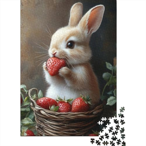 Niedliches Osterhäschen-Puzzle für Erwachsene, Lernspiel, Cooles Puzzle für Erwachsene und Kinder, 1000 Teile (75 x 50 cm) von LMYmoney