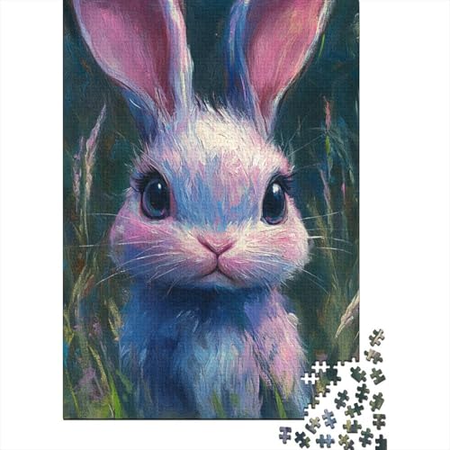 Niedliches Osterhäschen-Puzzle für Erwachsene ab 18 Jahren. Lernspiele für Herren, Puzzle für Erwachsene, für Jungen oder Mädchen, 1000 Teile (75 x 50 cm) von LMYmoney