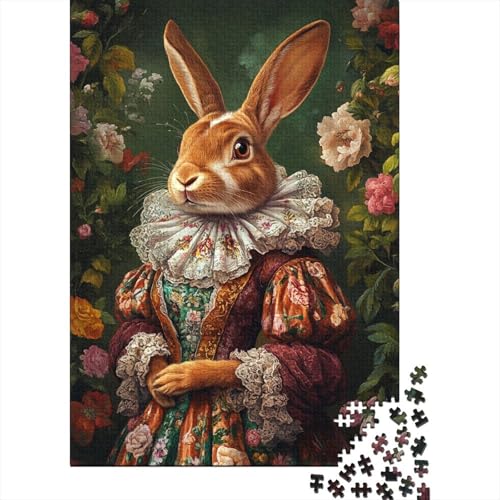 Niedliches Osterhäschen-Puzzle für Erwachsene ab 18 Jahren. Lernspiele für Herren, Puzzle für Erwachsene, für Jungen oder Mädchen, 1000 Teile (75 x 50 cm) von LMYmoney
