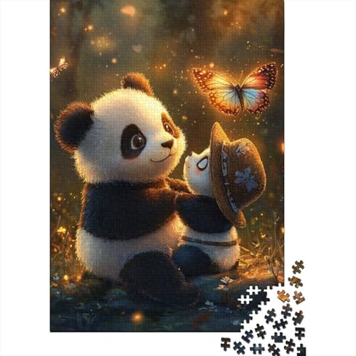 Niedliches Panda-Puzzle für Erwachsene, Lernspiel, Cooles Puzzle für Erwachsene und Kinder, 1000 Teile (75 x 50 cm) von LMYmoney