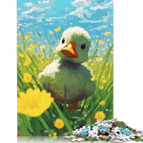 Niedliches Puzzle mit Porträt von kleinen Vögeln, Denksportaufgabe, 100% recycelter Karton, Puzzle für Frauen und Männer, Muttertagsgeschenke, 1000 Teile (26 x 38 cm) von LMYmoney