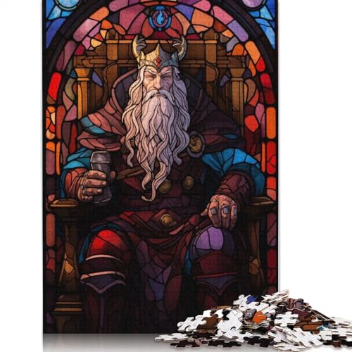 Odin Buntglas-Puzzle, 520 Teile, Denksportaufgaben für Erwachsene, Puzzle für Erwachsene und Kinder, 520 Teile (52 x 38 cm) von LMYmoney