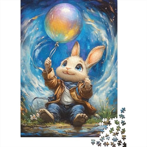 Ostern Niedlicher Hase Devoted Believers Puzzle 100 Prozent Recyclingkarton 100 Prozent Recyclingkarton Puzzle für Frauen Männer 38x26cm/1000Teile von LMYmoney