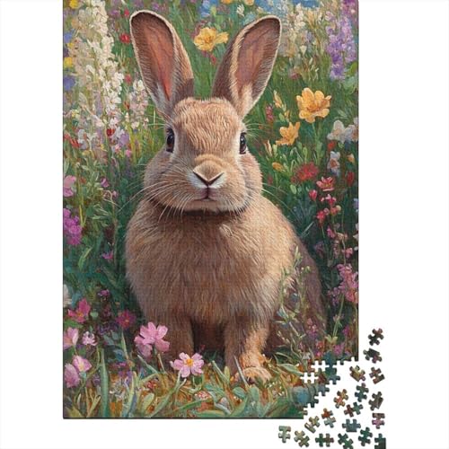 Ostern Niedlicher Hase Devoted Believers Puzzle 100 Prozent Recyclingkarton 100 Prozent Recyclingkarton Puzzle für Frauen Männer 38x26cm/1000Teile von LMYmoney