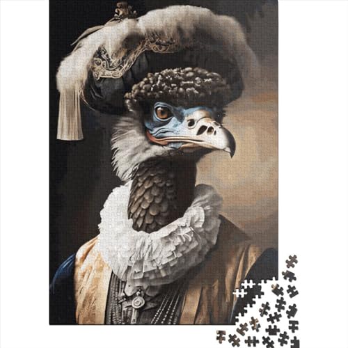 Ostrich Aristocrat Puzzles 1000 Teile Schwer Puzzle Spielzeug Lernspiel Impossible Herausforderung Spielzeug Für Erwachsene Kinder 1000pcs (38x26cm) von LMYmoney