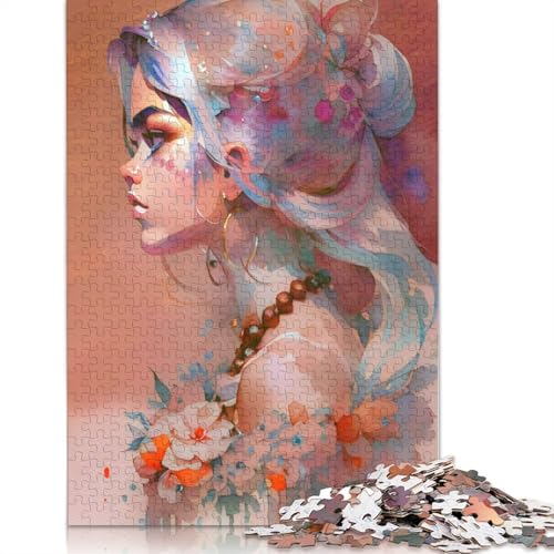 Painted FAE in Profile Puzzles 1000 Teile Schwer Puzzle Spielzeug Lernspiel Impossible Herausforderungsspielzeug Für Erwachsene Und Kinder in Bewährter 1000pcs (38x26cm) von LMYmoney