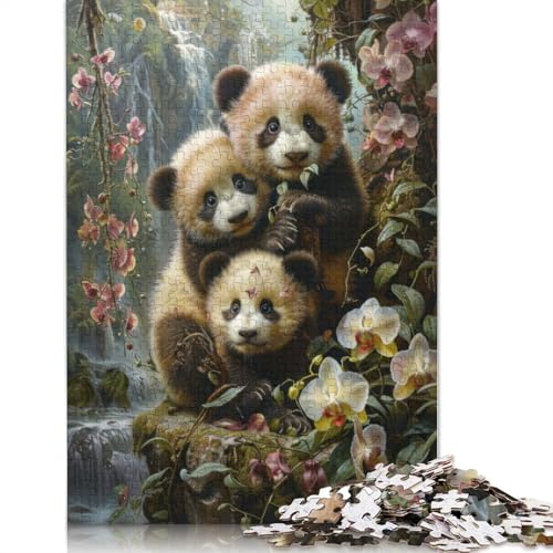 Panda Paradise Puzzle 1000 Teile Schwer Puzzle Spielzeug Lernspiel Impossible Herausforderung Spielzeug Für Erwachsene Und Kinder in Bewährter 1000pcs (40x28cm) von LMYmoney