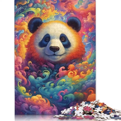 Panda Up in The Clouds Puzzles 1000 Teile Schwer Puzzle Spielzeug Lernspiel Impossible Herausforderungsspielzeug Für Erwachsene Kinder 1000pcs (75x50cm) von LMYmoney
