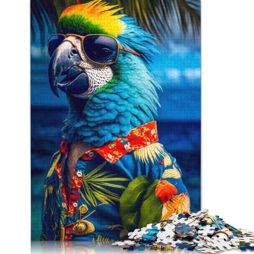 Papagei-Tourist, Hawaii-Puzzle für Erwachsene, Entspannungs-Herausforderungsspielzeug, Erwachsenen-Puzzles für Frauen, für Kinder ab 12 Jahren, 1500 Teile (85 x 57 cm) von LMYmoney