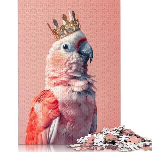 Parrot Pastel Crown Puzzles 1000 Teile Schwer Puzzle Spielzeug Lernspiel Impossible Herausforderungsspielzeug Für Erwachsene Und Kinder in Bewährter 1000pcs (75x50cm) von LMYmoney