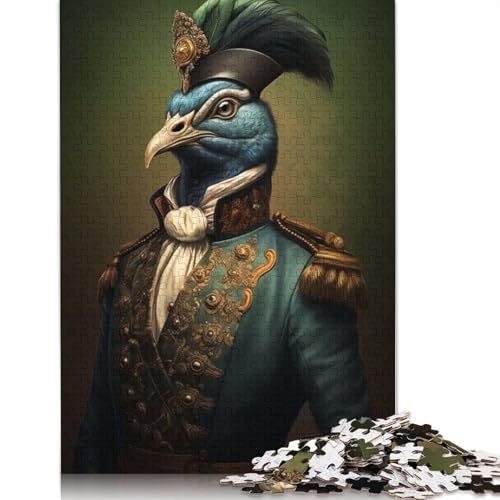 Peacock Commander Puzzles 1000 Teile Schwer Puzzle Spielzeug Lernspiel Impossible Herausforderung Spielzeug Für Erwachsene Und Kinder in Bewährter 1000pcs (75x50cm) von LMYmoney