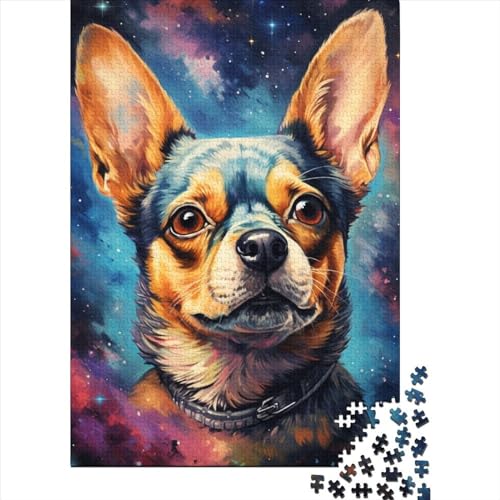 Pet Dog Puzzle 1000 Teile Schwer Puzzle Spielzeug Pädagogisches Spiel Impossible Herausforderung Spielzeug Für Erwachsene Und Kinder in Bewährter 1000pcs (75x50cm) von LMYmoney
