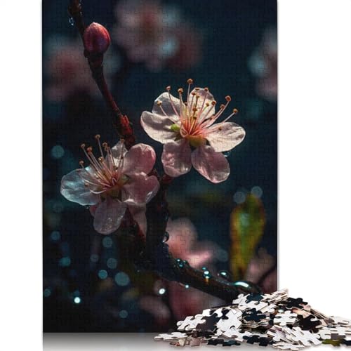 Pflaumenblüte, Puzzlespielzeug für Erwachsene, Lernspiel, Puzzlespiele für Erwachsene für Frauen und Männer, 1500 Teile (85 x 57 cm) von LMYmoney