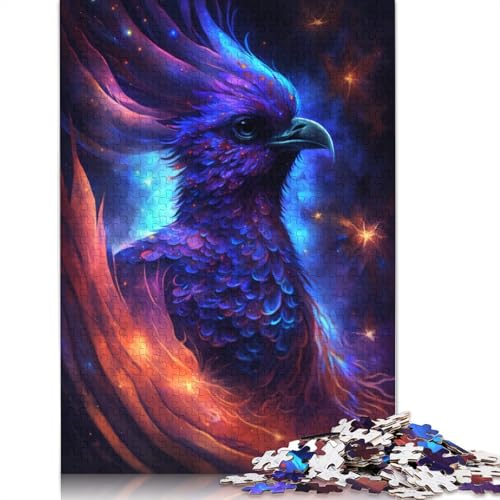 Phoenix Bird Galaxy Puzzle, 100% recycelter Karton, Premium-Karton, Puzzle für Erwachsene und Kinder, 1000 Teile (75 x 50 cm) von LMYmoney