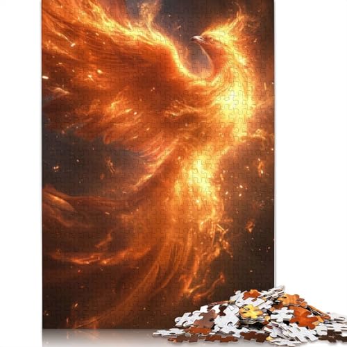 Phoenix Bird Rising Puzzle für Erwachsene, Spielzeug, Lernspiel, schwierige Puzzles für Kinder ab 12 Jahren, 520 Teile (52 x 38 cm) von LMYmoney