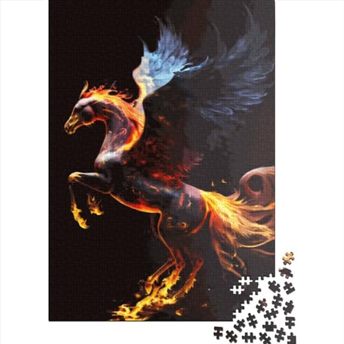 Phoenix Horse Puzzle 1000 Teile Schwer Puzzle Spielzeug Lernspiel Impossible Herausforderungsspielzeug Für Erwachsene Und Kinder Ab 14 Jahren 1000pcs (75x50cm) von LMYmoney