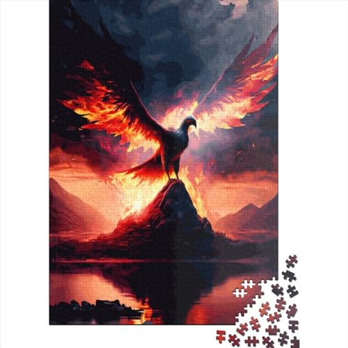 Phoenix Puzzles 1000 Teile Schwer Puzzle Spielzeug Lernspiel Impossible Herausforderungsspielzeug Für Erwachsene Und Kinder in Bewährter 1000pcs (75x50cm) von LMYmoney