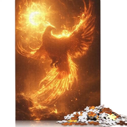 Phoenix und Sonne Puzzle für Erwachsene, Spielzeug, Lernspiel, schwierige Puzzles für Kinder ab 12 Jahren, 520 Teile (52 x 38 cm) von LMYmoney